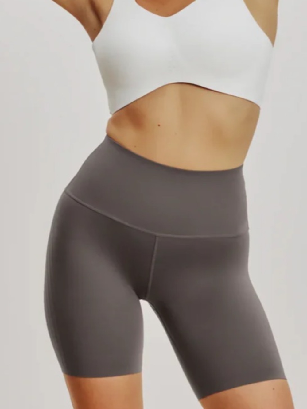 Knix high touch high rise shorts grey 3d fabric for support